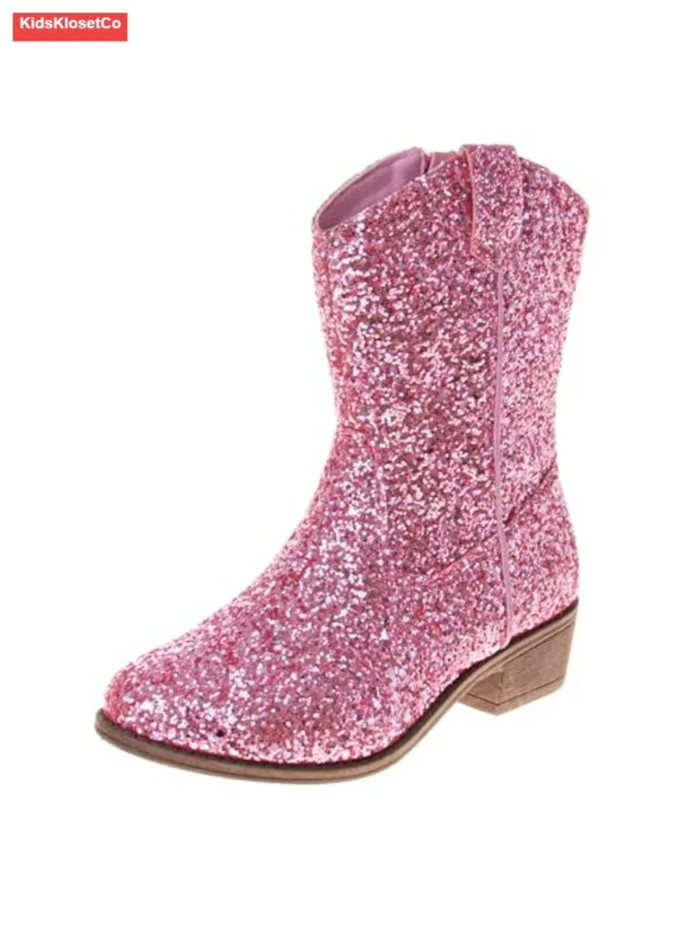 Glitter Cowgirl Boots Mid Calf Kids Boots Sparkly Western Boots